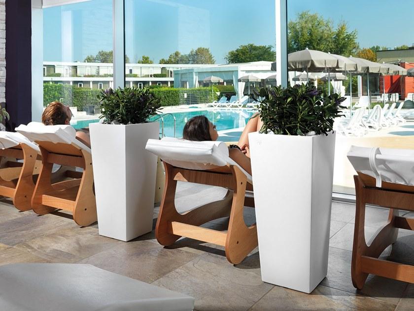 Lyxo Design Высокий квадратный горшок из полиэтилена sun-id-1437482 - Вид №1