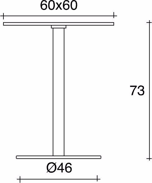 TALIN Круглый стол из стали и стекла Basic sun-id-1511519 - Вид №3
