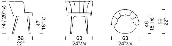 Borzalino Стул с обивкой и подлокотниками Diva sun-id-1471399 - Вид №2