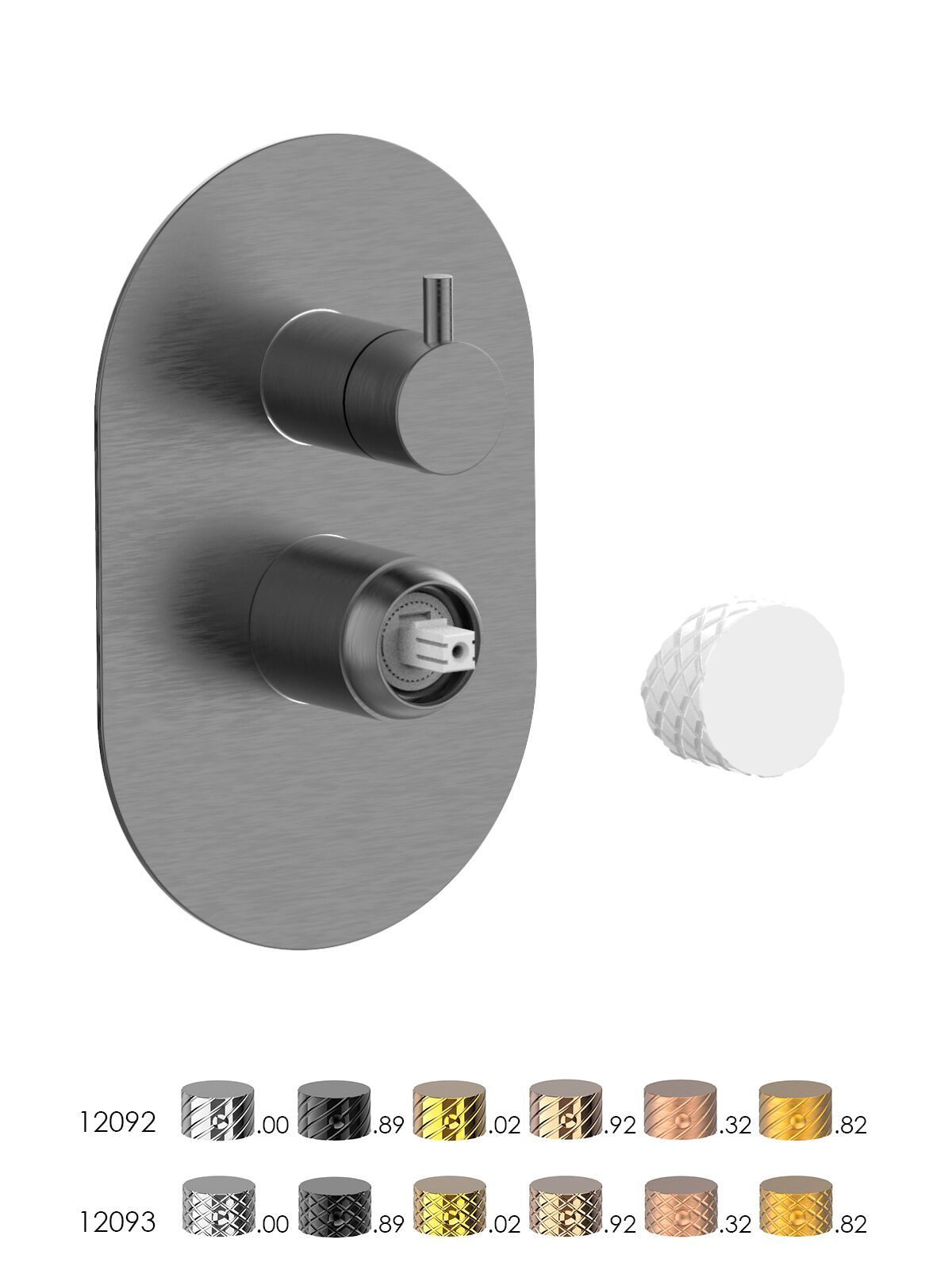 Встраиваемый однорычажный смеситель для душа с переключателем Rubinetterie Frattini Pepe XLS ARCH-00140714 - Вид №3