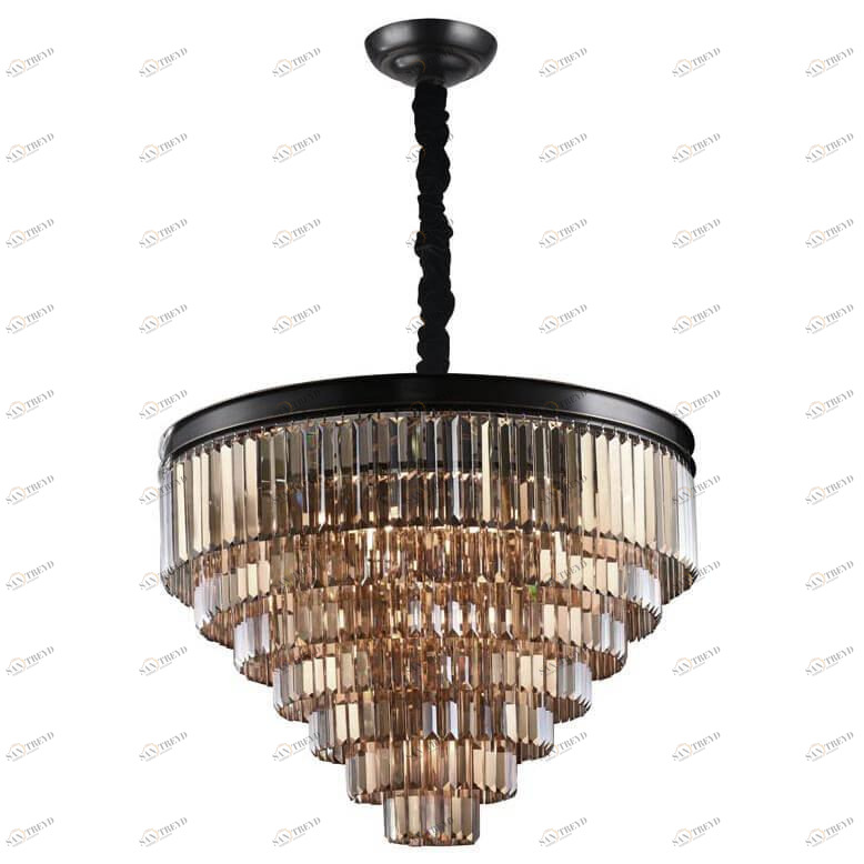 Подвесная люстра Newport 31118/S Smoke NEWPORT ДИЗАЙНЕРСКИЕ 328091 Черный;прозрачный;коричневый 