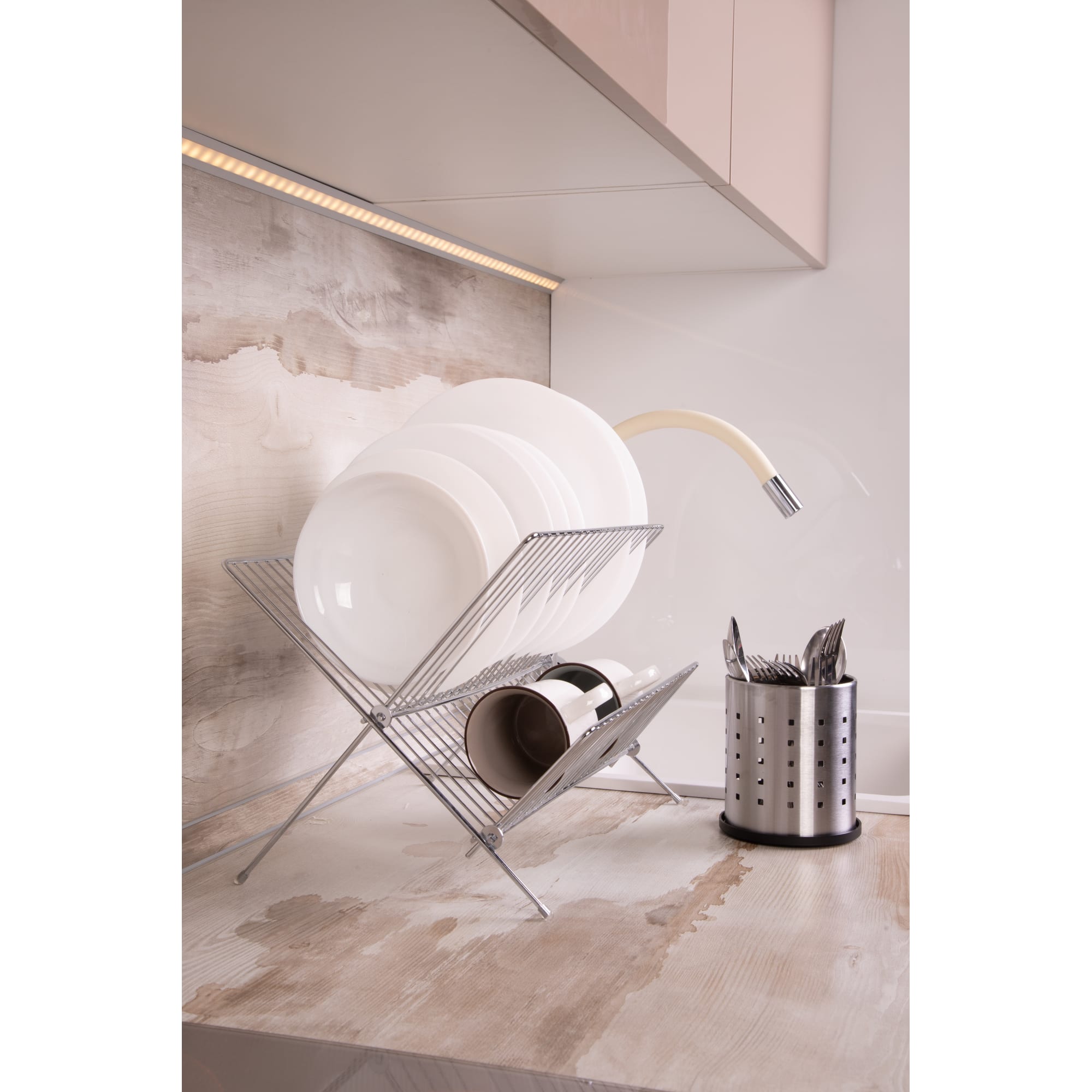 18581413 Сушилка для посуды NEO, 37х32х22,5 см, хром Santreyd  - Вид №2