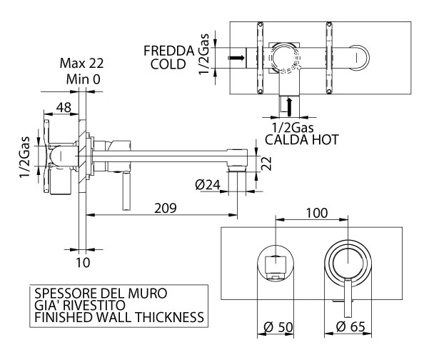 1513200000 Смеситель Bandini Coco Santreyd - Вид №1