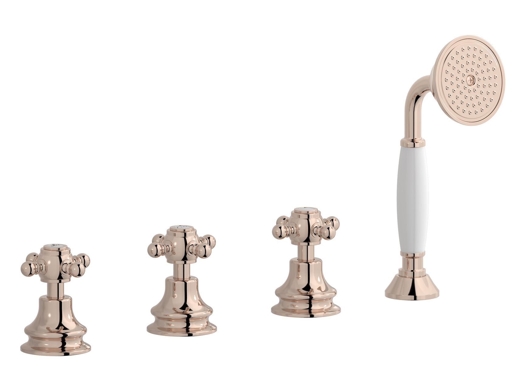 Встраиваемый смеситель для ванны с 4 отверстиями и ручным душем IB Hermes + Hermes Elle ARCH-00145982