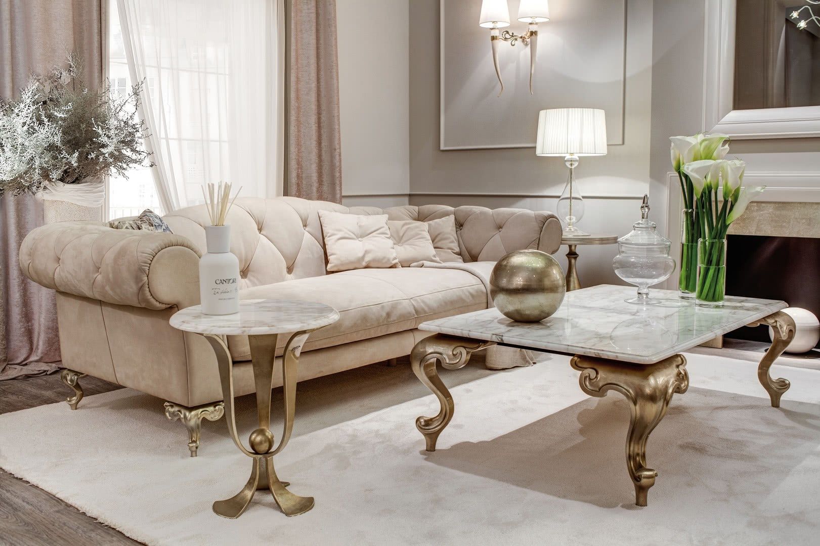 Прямоугольный мраморный журнальный столик для гостиной Cantori Джордж ARCH-00028264 - Вид №4