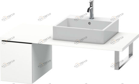 LC583001818 L-Cube Шкафчик для консоли Белый матовый, декор Duravit