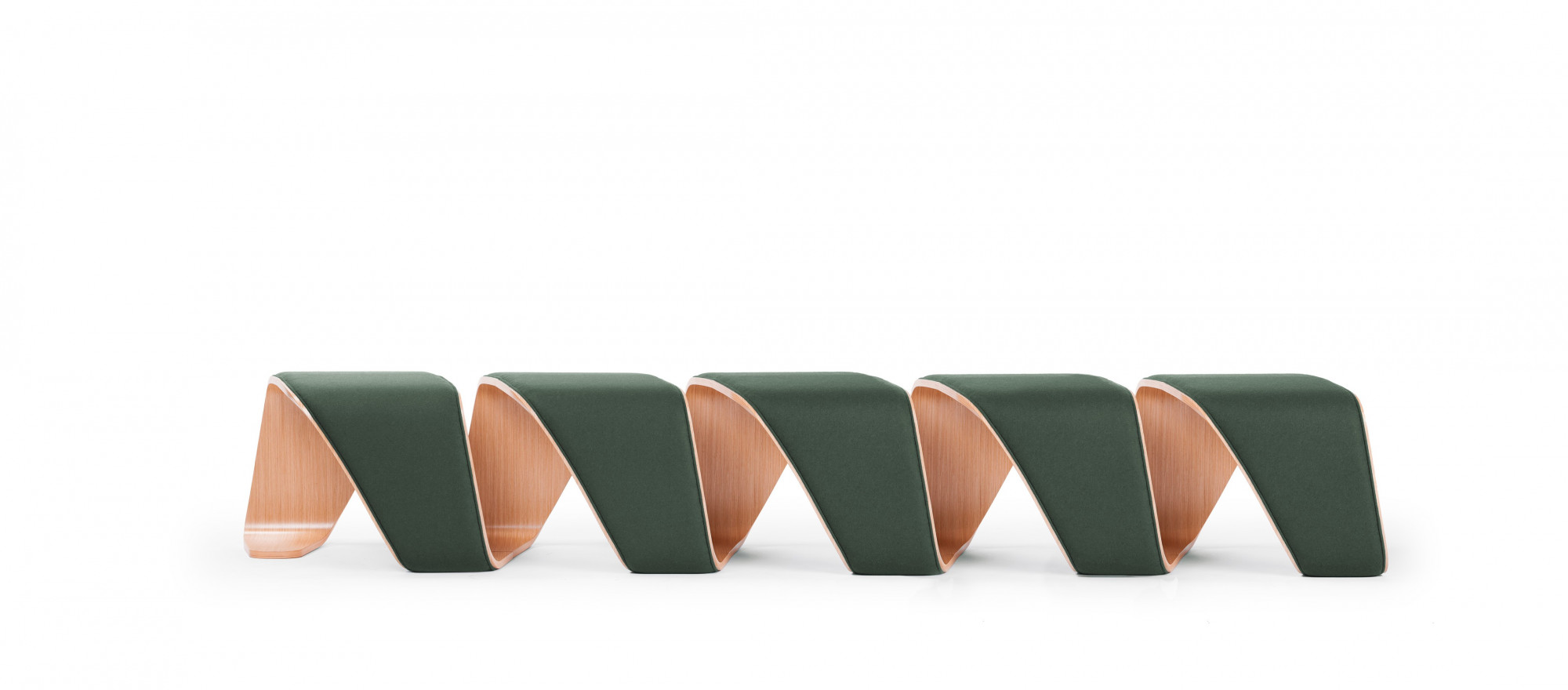 DN500R 5 seater upholstered bench True Design Dna