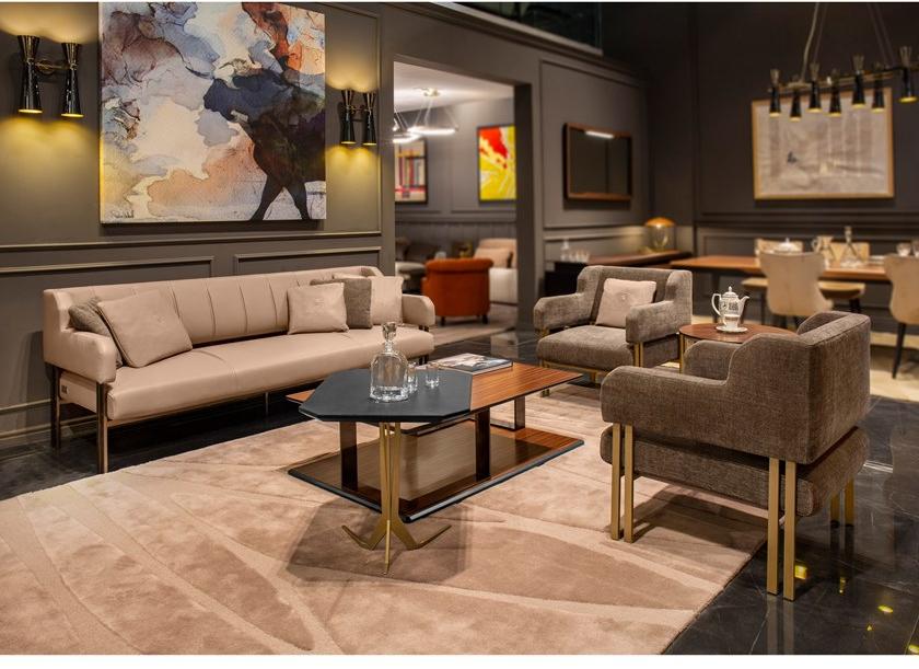 Tonino Lamborghini Casa Кресло из ткани с подлокотниками Vaud sun-id-1400007 - Вид №5