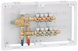 CALEFFI Компактный многофункциональный блок с коллекторами Legioflow®