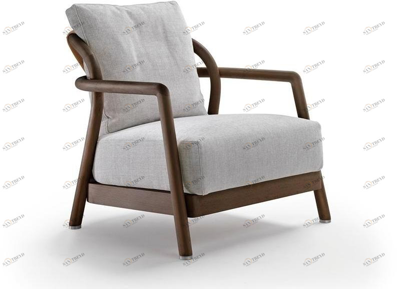 Flexform Кресло из ткани с подлокотниками Alison sun-id-1349167