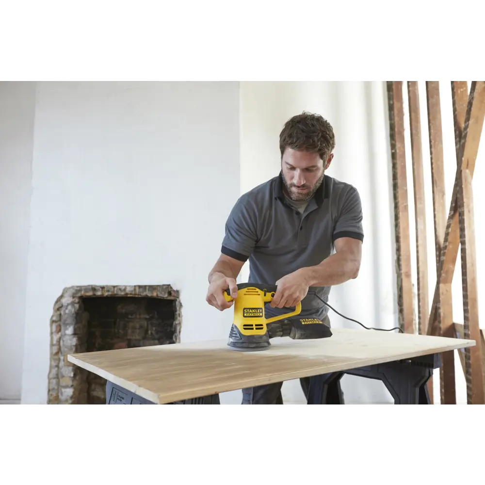 Эксцентриковая шлифмашина Stanley Fatmax FME440KQS, 480 Вт, 125 мм STLM-2152666 - Вид №4