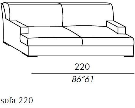 Meridiani 3-х местный тканевый диван со съемным чехлом James sun-id-1459824 - Вид №7