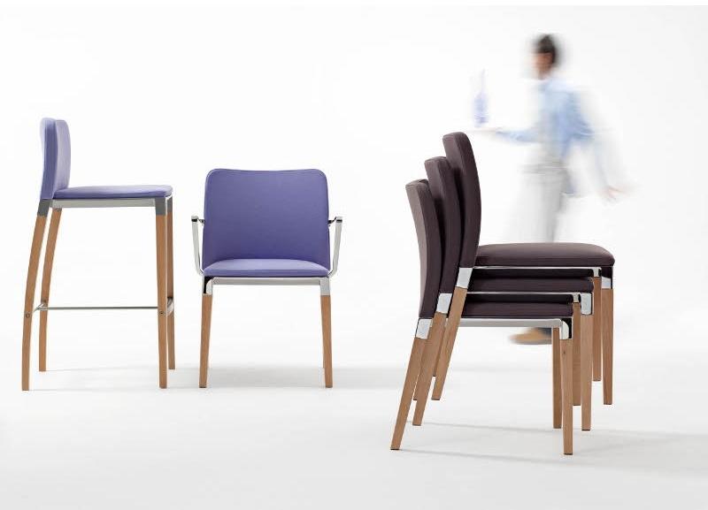 Segis Табурет высокий, обитый тканью, со спинкой Zenith G0002 - Вид №1