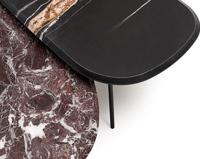 Living Divani Низкий мраморный журнальный столик Pebble sun-id-1347188 - Вид №4