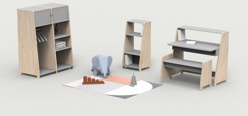 Mathy by Bols Письменный стол в мдф Asymetry sun-id-1416153 - Вид №5