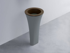 AMLA45-CA+AMPILT-MU+AMCOLT-BR Раковина Amedeo Tondo отдельностоящая cielo Enjoy + Amedeo