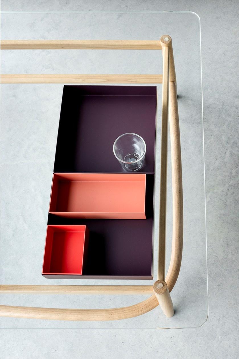 Wiener GTV Design Квадратный деревянный журнальный столик Single curve sun-id-1505347 - Вид №6