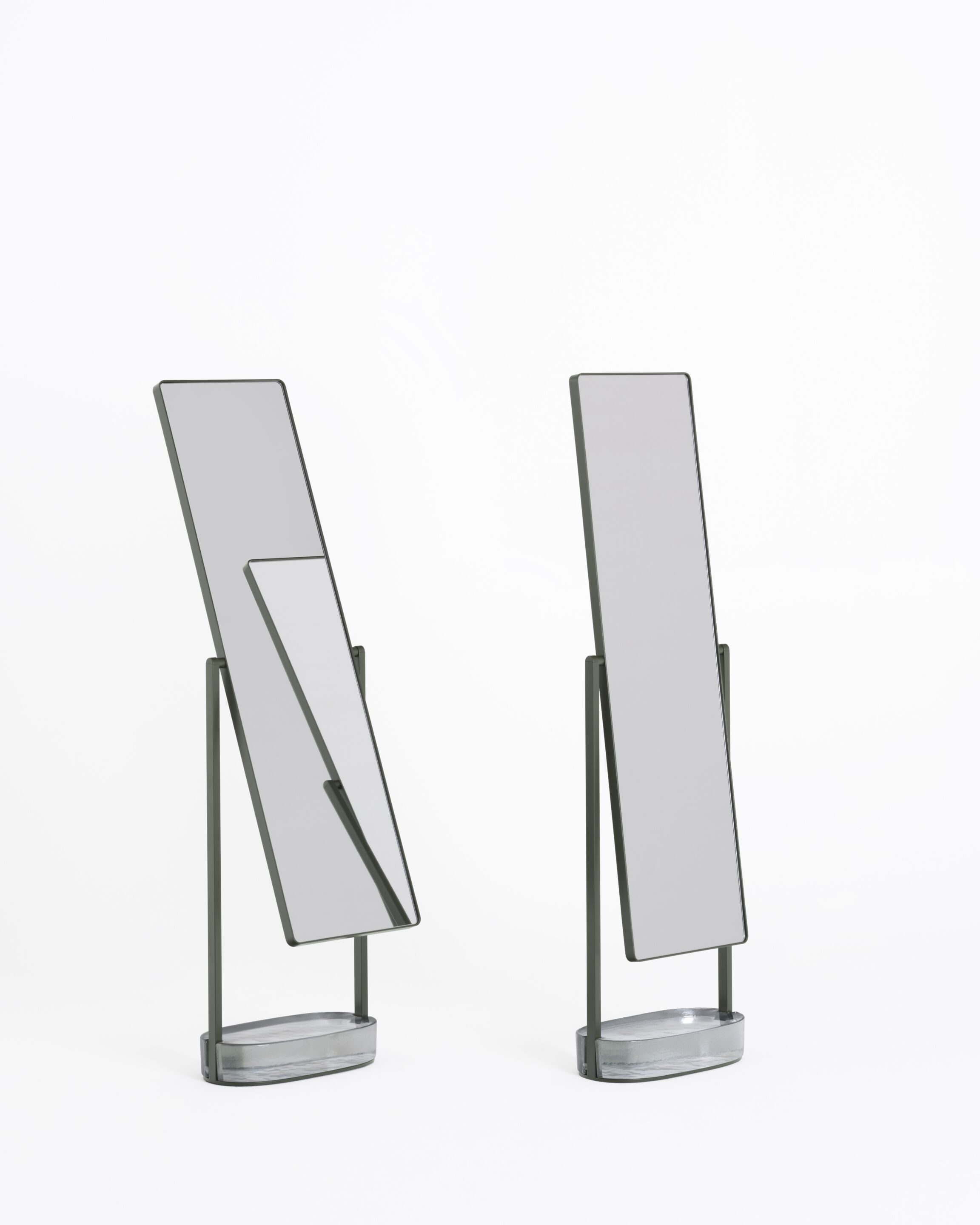 Прямоугольное напольное зеркало из нержавеющей стали Glas Italia счетчик веса ARCH-00092919 - Вид №2