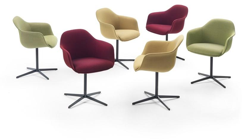 Marelli 4-спицевый тканевый стул с подлокотниками sun-id-1367303 - Вид №5