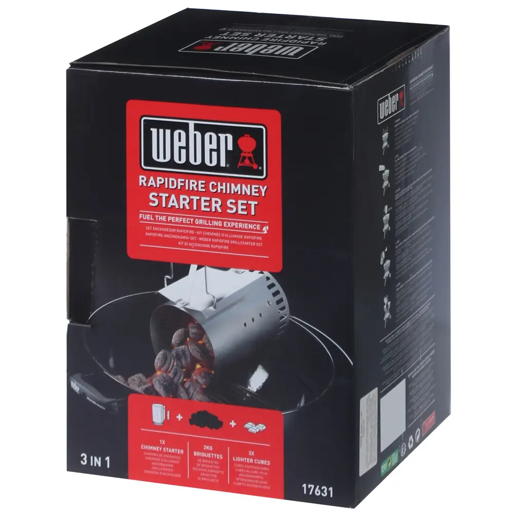Набор для розжига Weber: стартер, брикеты угольные 2 кг, кубики 3 шт 18022032 STLM-2123245  - Вид №3