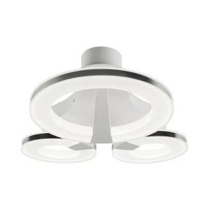 Потолочный светодиодный светильник IDLamp Jenevra 397/3PF-LEDWhitechrome IDLAMP JENEVRA 203026 Белый