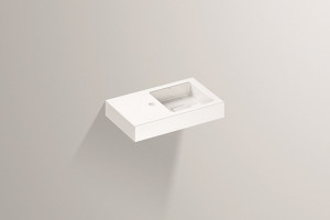 4280000000 Умывальник, wt.qs525h.r, белая, proshield Alape серия Q