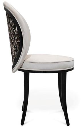 KOKET Стул из лакированной ткани с обивкой Merveille sun-id-1368604 - Вид №4