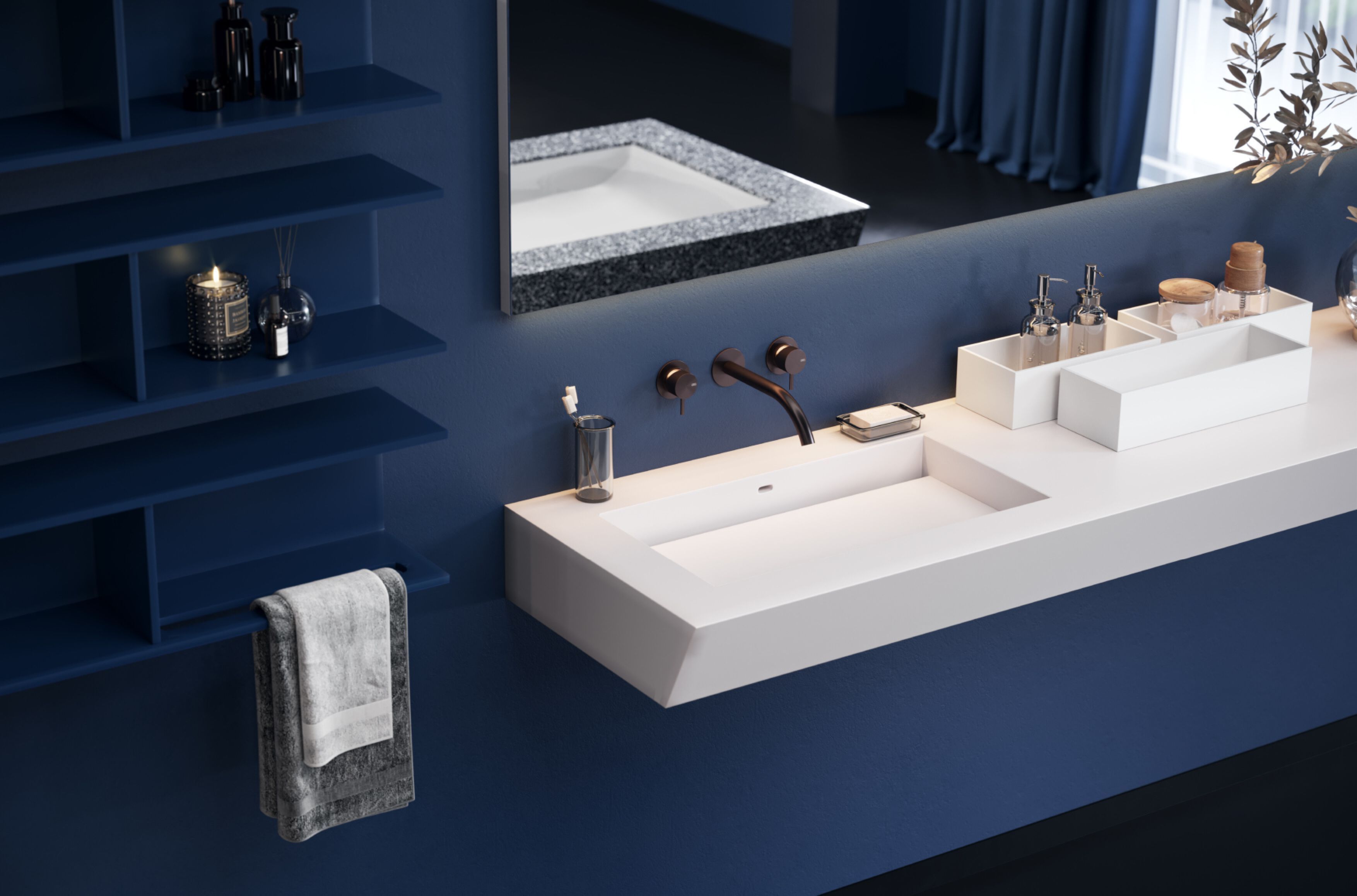 Мебель для ванной комнаты Corian® Acquapazza чистый ARCH-00006489 - Вид №3