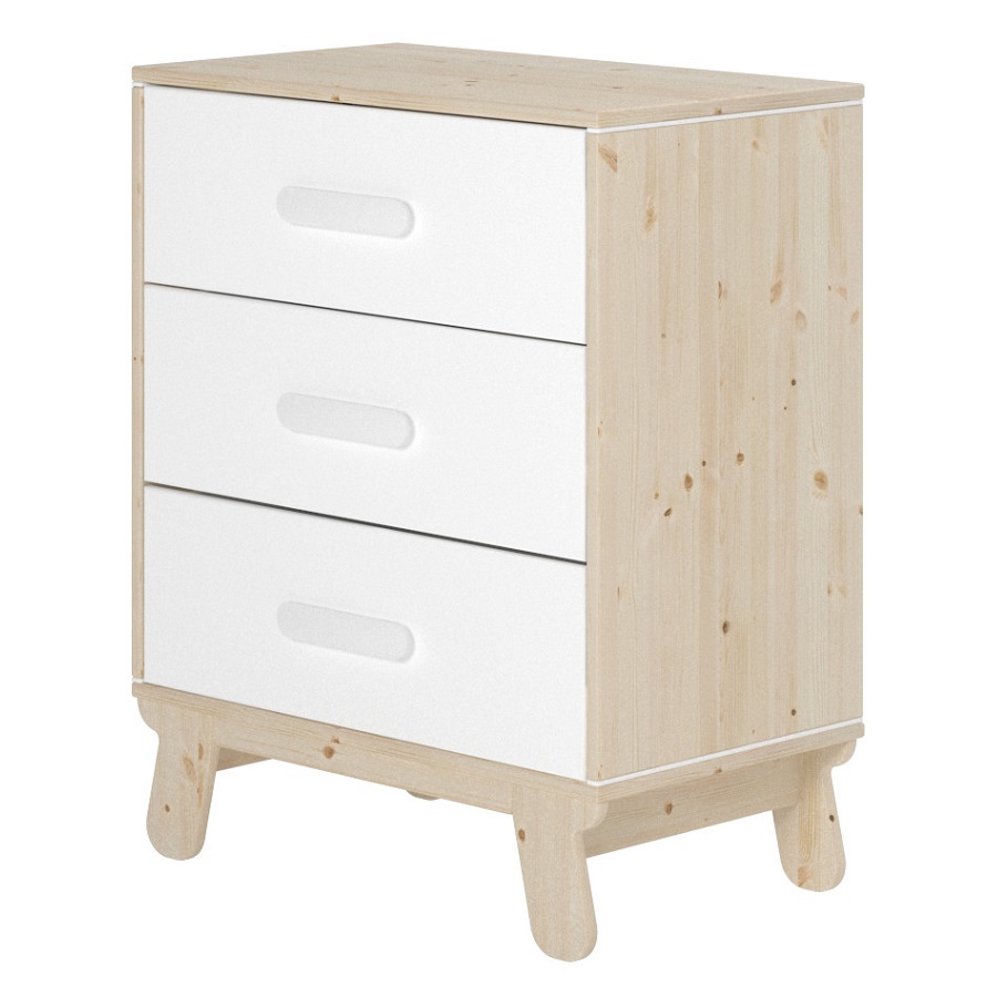 Стол пеленальный Flexa Näst с тремя ящиками, белый 901074880 - Вид №1