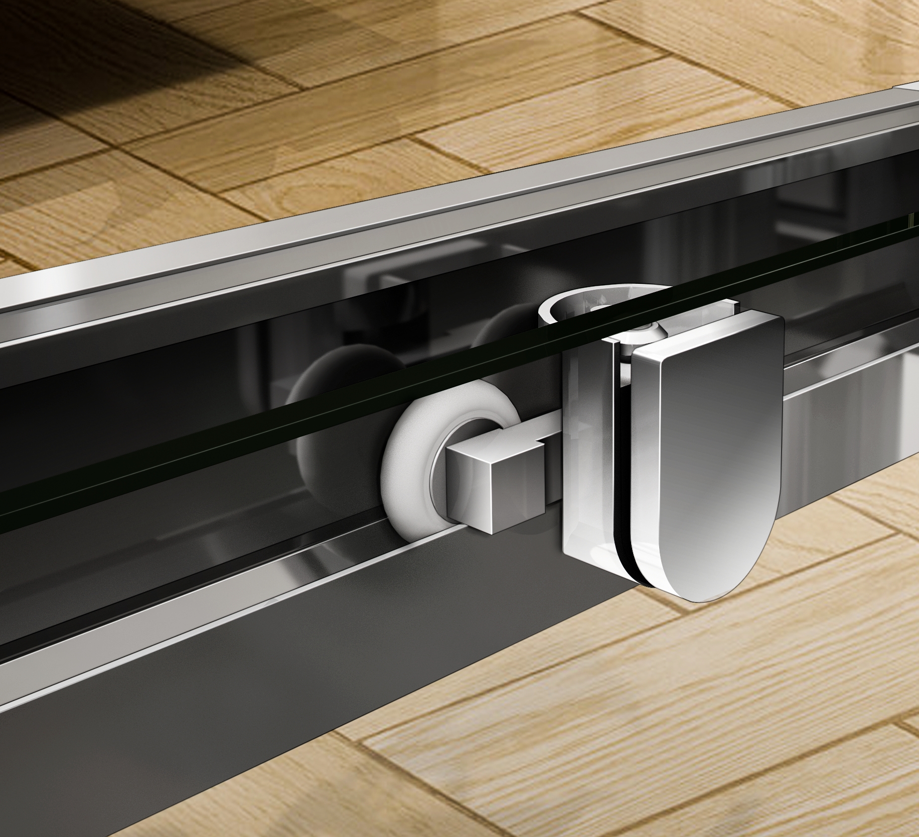 Душевая дверь в нишу CEZARES PRATICO-BF-1-150-C-Cr - Вид №5