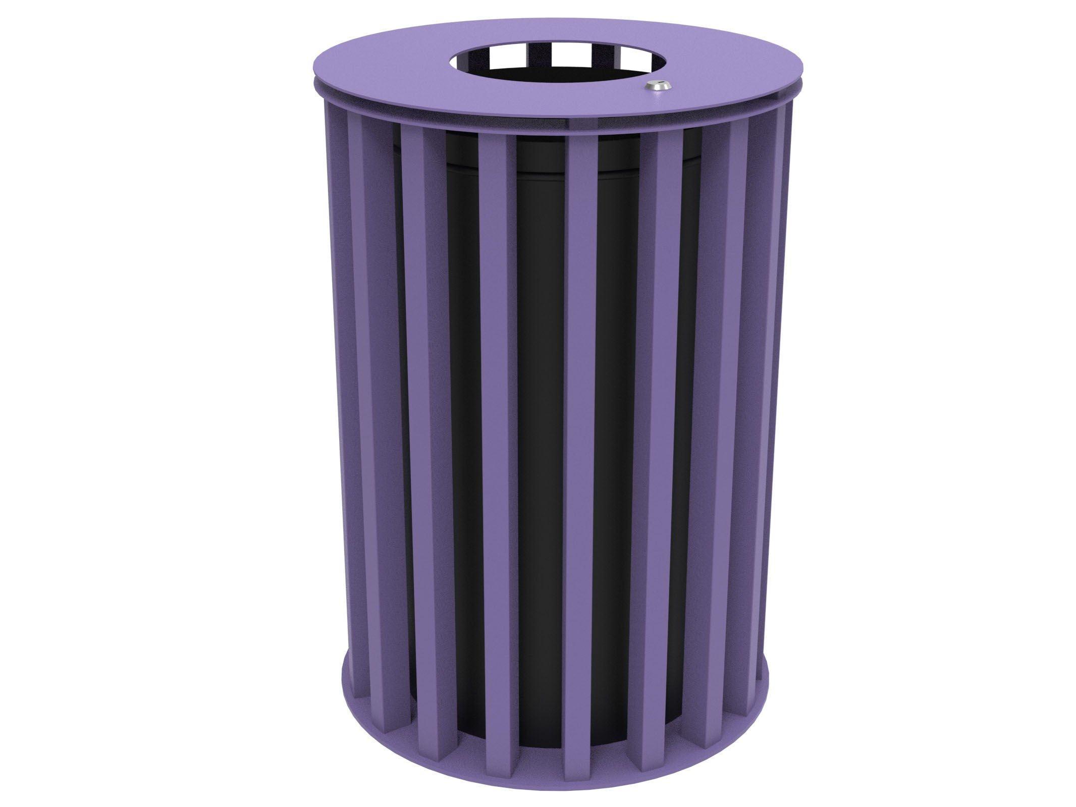 Оцинкованная стальная корзина для мусора с крышкой Lazzari Динамо ARCH-00087800 - Вид №6