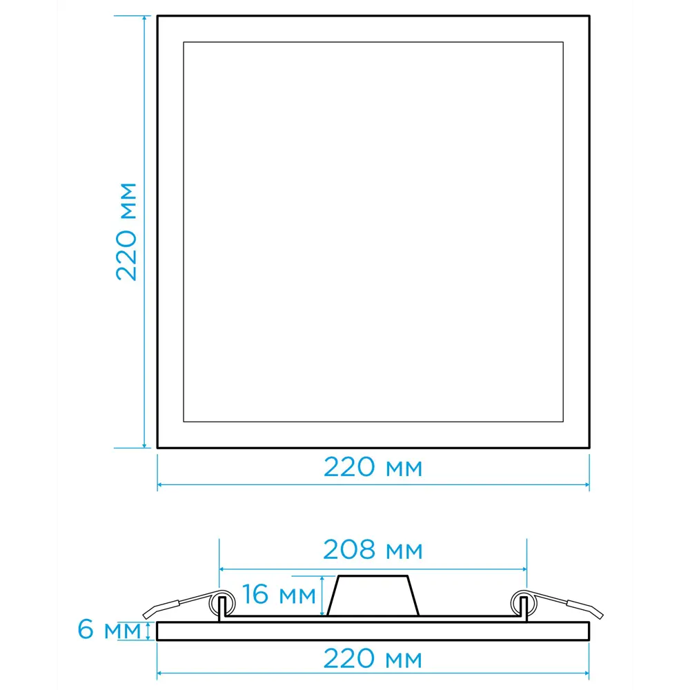 Светильник точечный LED встраиваемый Apeyron 06-34 отверстие 208мм 19.2 м² нейтральный белый свет цвет белый 88110350 STLM-2151574  - Вид №7