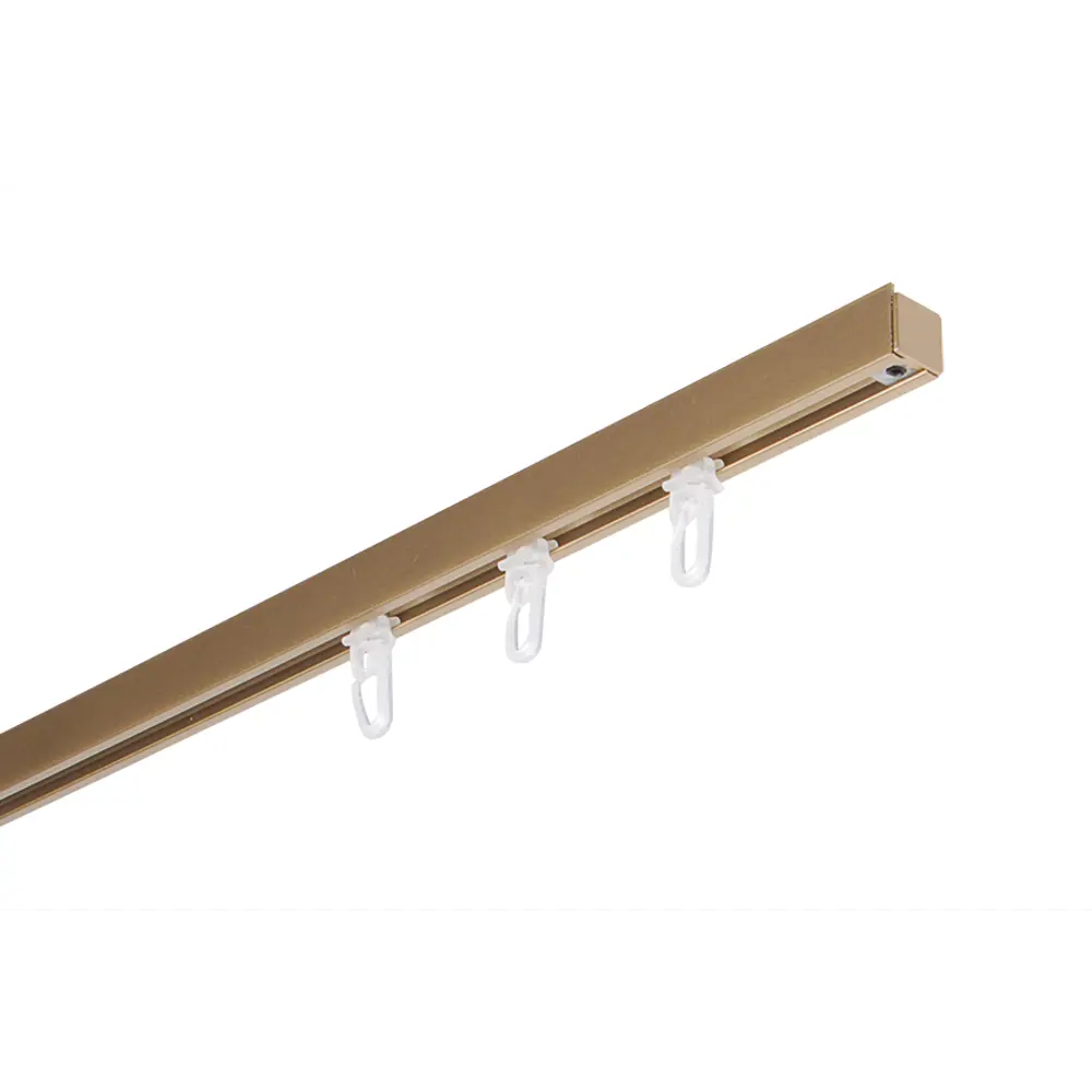 Карниз однорядный Арт-декор Atlant Mini 200 см алюминий цвет золото STLM-2072790