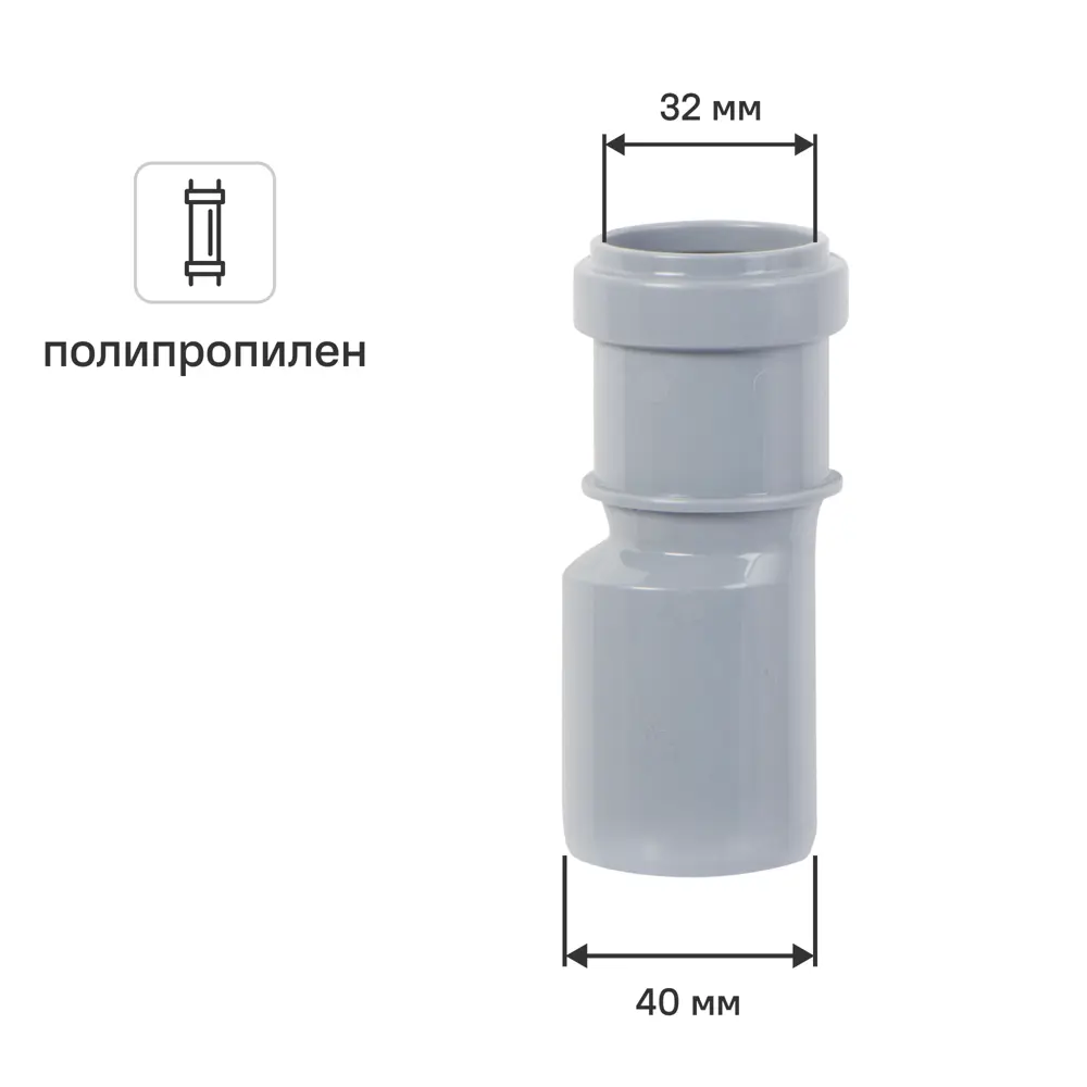 Переход эксцентрический Pro Aqua 32/40 мм 81952653 STLM-2052827 