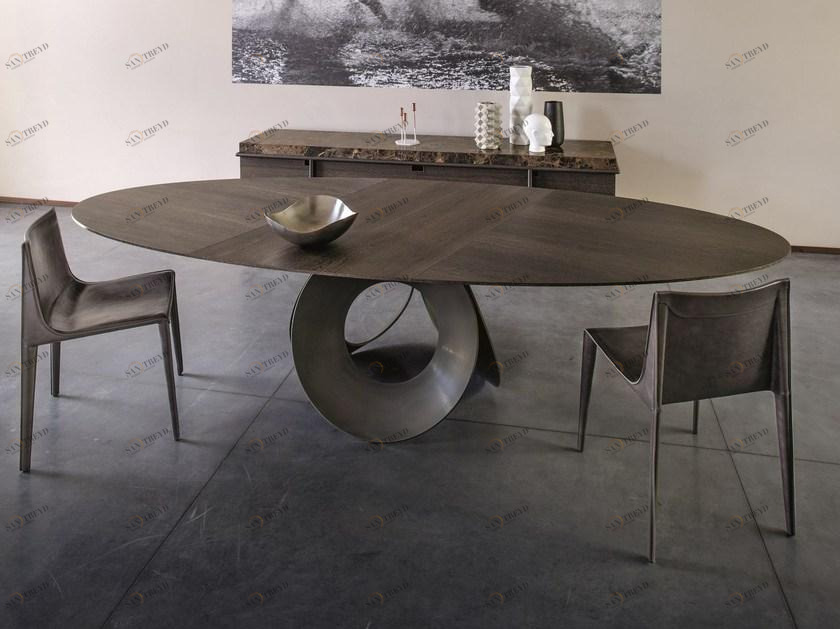 Arketipo Овальный стол для гостиной из древесного волокна sun-id-1457534