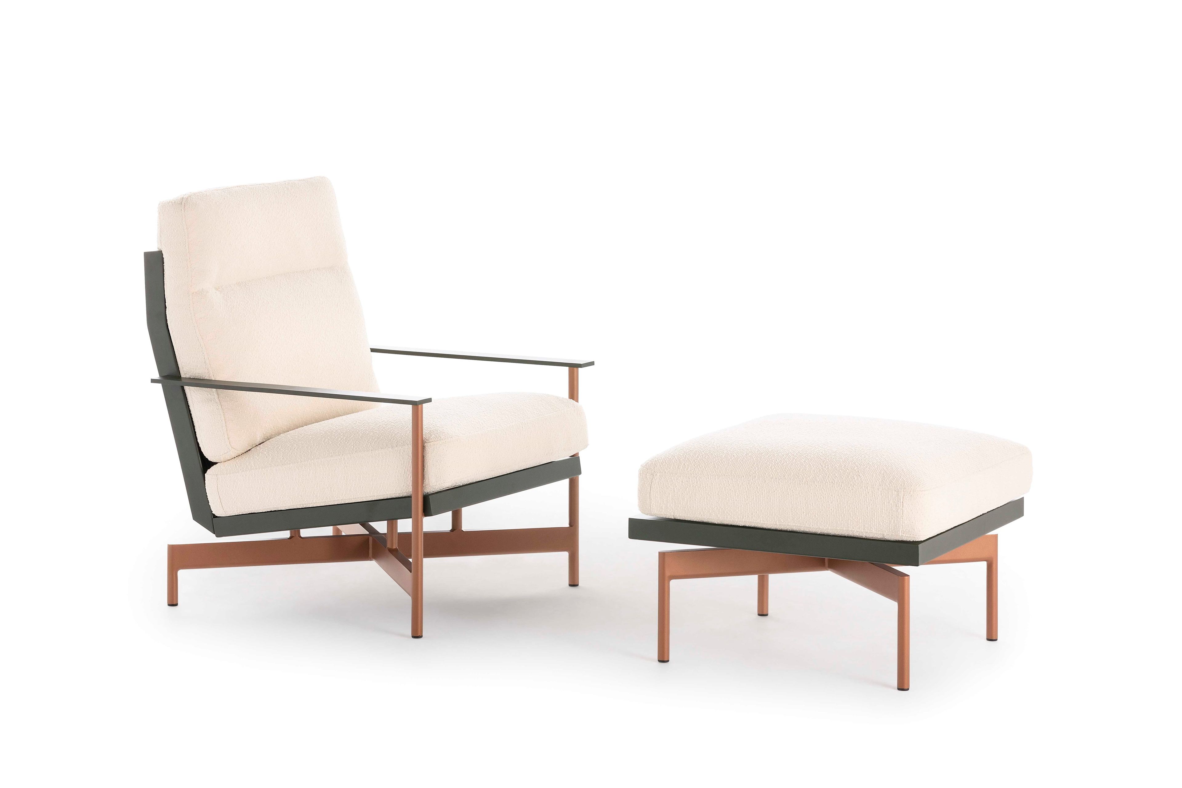 Квадратный пуф из ткани GANDIABLASCO волны ARCH-00039946 - Вид №2