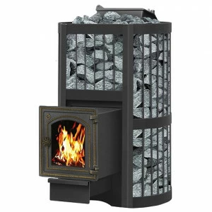 Банная печь Везувий Ураган Стандарт 16 (ДТ-4С) с закрытой каменкой