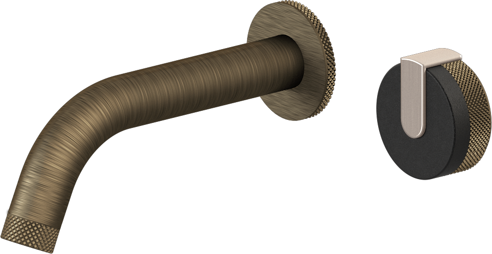 E-11535-R1BK-L1SN-VBB Настенный прогрессивный смеситель скрытого монтажа для раковины GRAFF MOD+