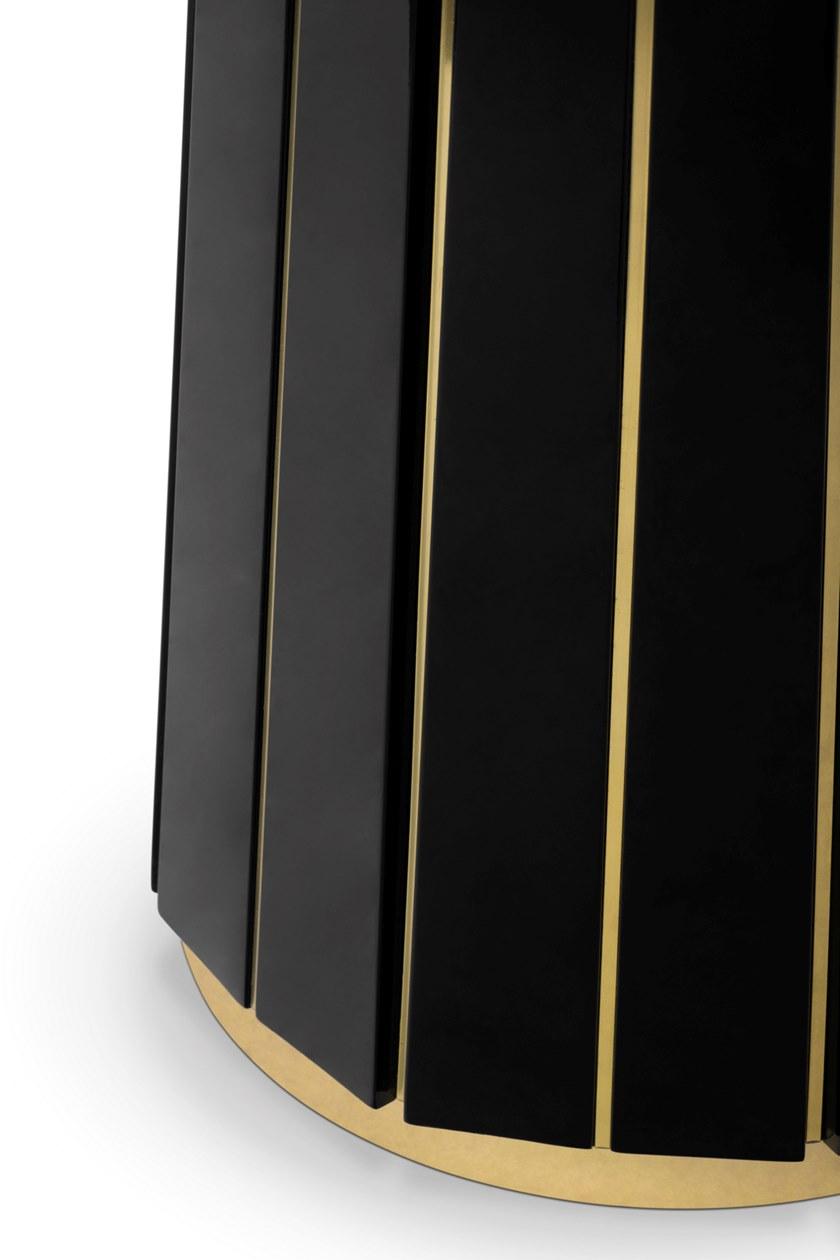 LUXXU Круглый стеклянный высокий журнальный столик Darian sun-id-1462436 - Вид №7