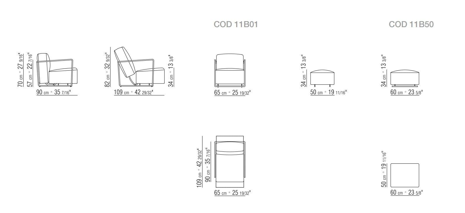 Кожаное кресло с подлокотниками Flexform A.B.C ARCH-00080402 - Вид №4