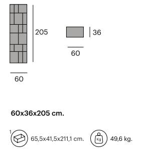 Отдельно стоящий книжный шкаф из дуба Pilma EPURE ARCH-00000542