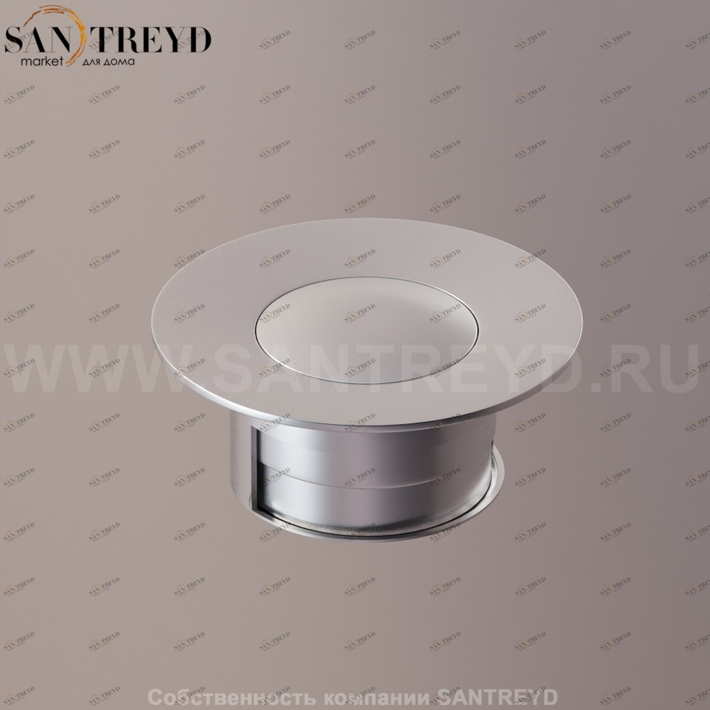 Agape  Нажимной донный клапан хромированный матовый для ванн MET0434SP Ricambi