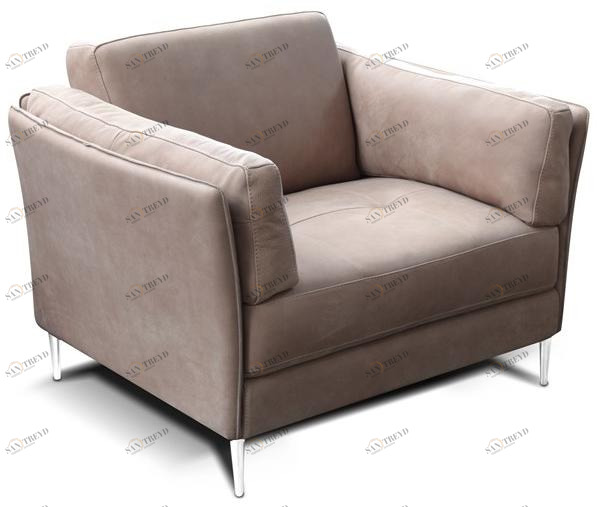 Rossini Sofas Мягкое кожаное кресло с подлокотниками Monza sun-id-1473863