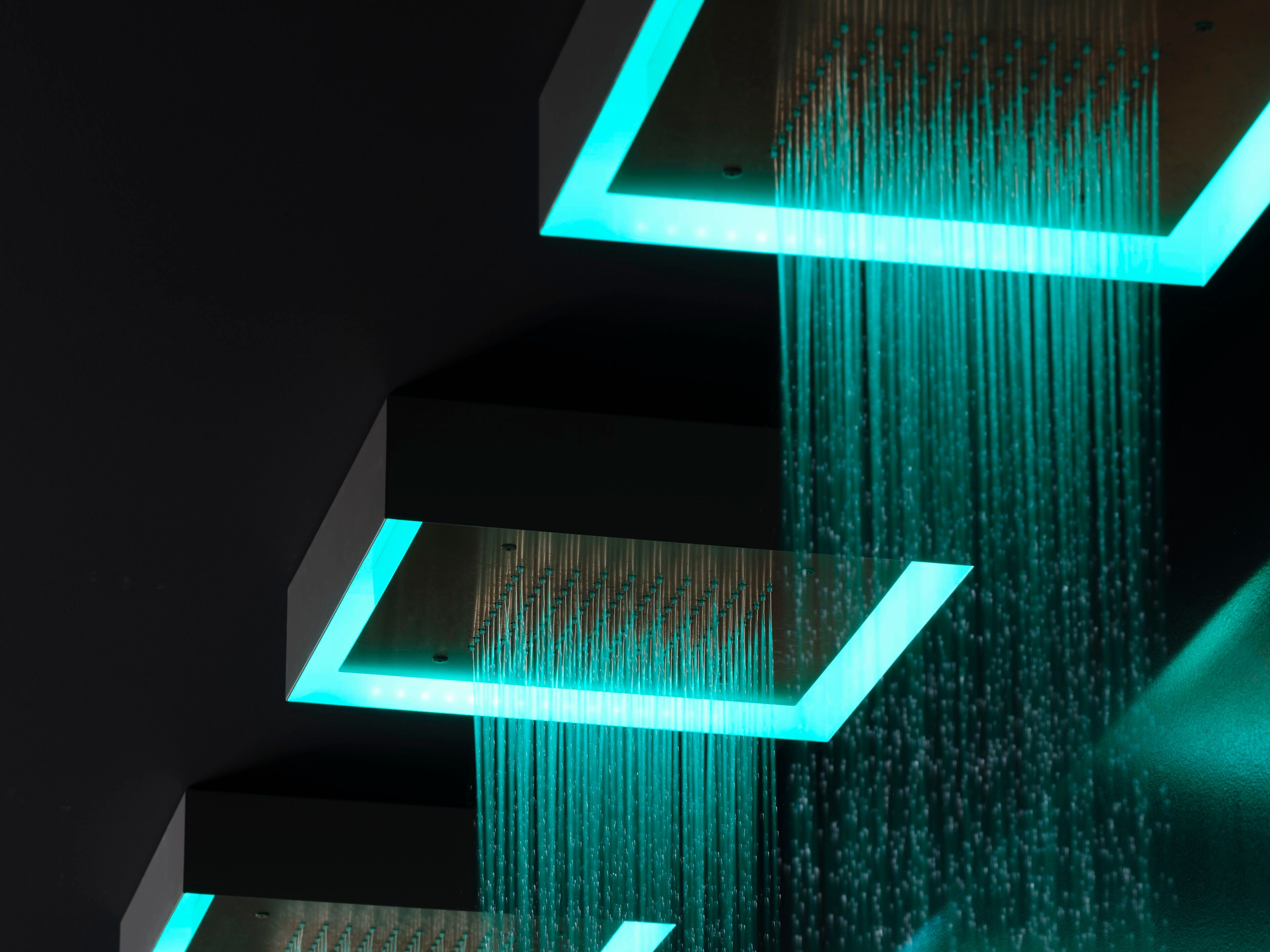 Квадратная душевая головка из нержавеющей стали с хромотерапией Ritmonio 75IP15 ARCH-00058608 - Вид №2