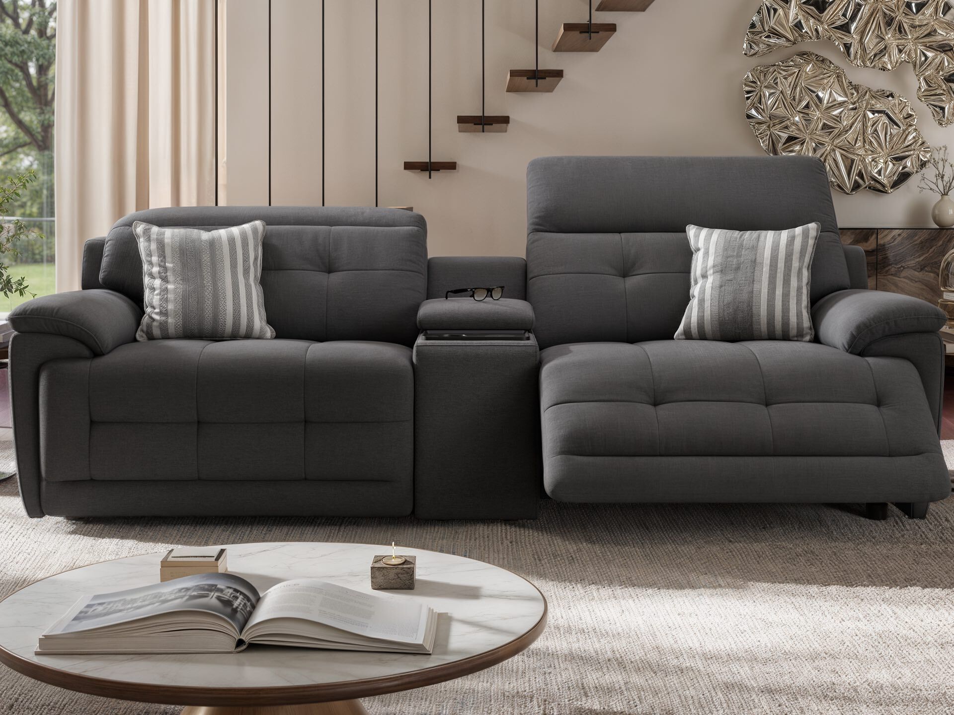 2 местный домашний кинотеатр ткань диван Sofanella Vegas ARCH-00020167 - Вид №3