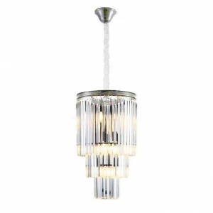 Подвесная люстра Newport 31110/S Nickel NEWPORT ДИЗАЙНЕРСКИЕ 222738 Белый;серебро