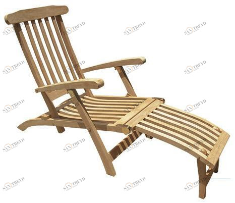 Il Giardino di Legno Шезлонг из тика с подставкой для ног  501 