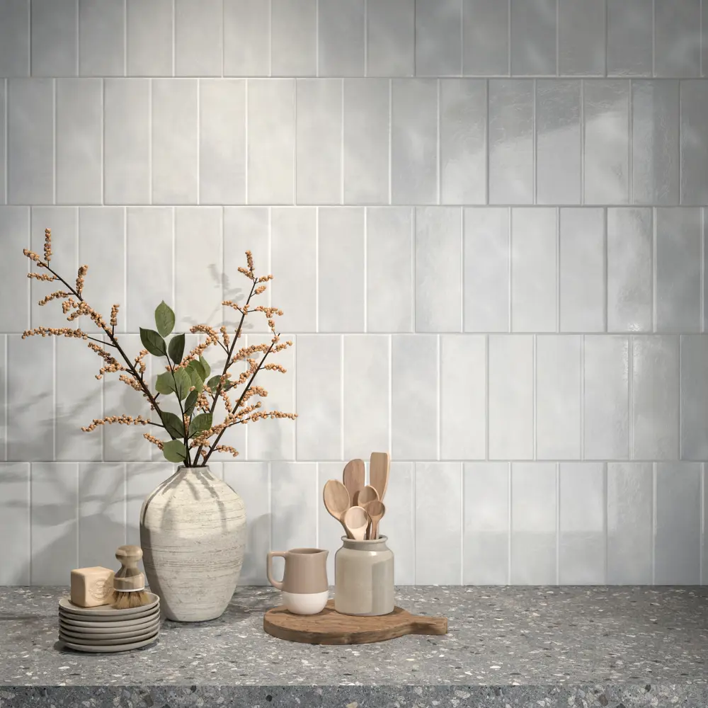 Kerama Marazzi Лион — настенная плитка для ванной в сером цвете 89380751 STLM-1505609 - Вид №1
