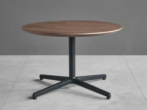 Grado Design Круглый журнальный столик из орехового дерева на алюминиевой основе Ray Ray-tb-01