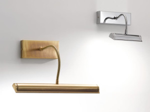 Металлический светодиодный настенный светильник с гибким кронштейном